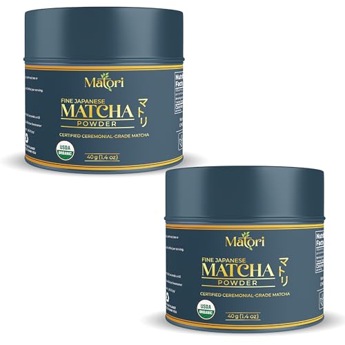 Matori Organic Matcha Superior Ceremonial Blend - Authentic Japanese First Harvest Ceremonial Grade Matcha Green Tea Powder from Uji, Kyoto