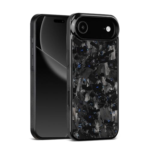Étui en fibre de carbone iPhone 17 Air bleu finition luxe aramide