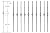 T04 - Iron Balusters - Single Basket - Hollow - 44 in X 1/2 in Square - Box of 10 (Satin Black)