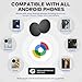 VODESON Google Find My Device Tracker 2025 - IP67 Waterproof Android Key Finder with 350ft Range, 90dB Alarm & 12-Month Battery, 4 Pack for Luggage/Wallets/Bikes (No iOS)