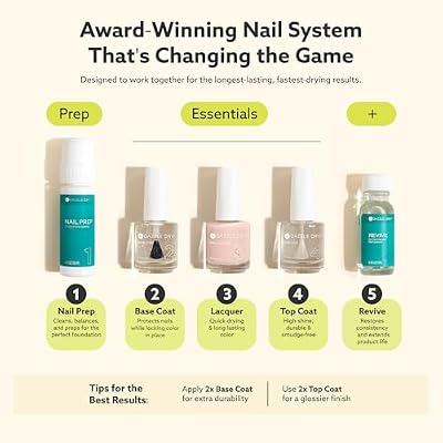Dazzle Dry Nail Lacquer (Step 3) - Soft Caress - A cool peony pink. Full coverage cream. (0.5 fl oz)