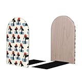 Matériau : fabriqués en bois de hêtre associé à une base en fer lourd, ces serre-livres mignons avec chapeau rouge offrent une structure stable idéale pour les serre-livres pour les étagères et les serre-livres pour les étagères, tout en se fondant magnifiquement dans n'importe quel décor