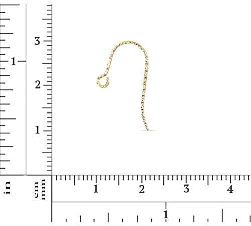 Sparkle French Ear Wire 14Kt Gold Filled 19x9.75mm - 5 Pairs (10555)/1 image 2