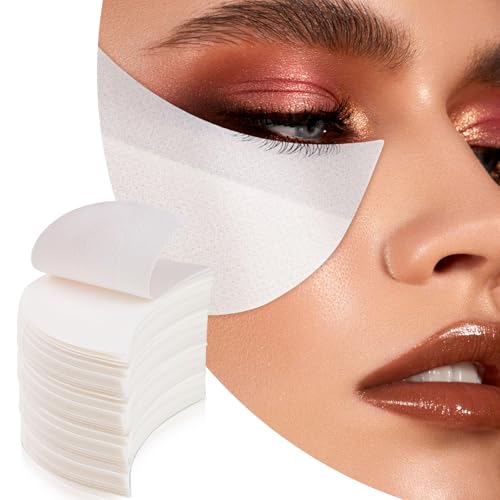Yatinkim 200 Pcs Eyeshadow Shields Lint Free Eyeshadows Tape Professional Eye Shadow Pads Gel Pad Under Patches Prevent Makeup Residue for Eyelash Extensions Eyeliner Lip Tinting