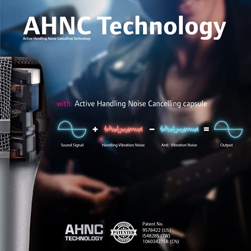 Carol Dynamic Microphone Vocal With Super-Cardiod Unidirectional, Top Choice For Live Stage Performance Noise Cancelling Ahnc Technology, P-1 Grey #TOP1