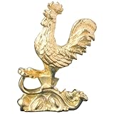 Figurines de coq pour la cuisine : cette figurine de coq simple et délicate est de taille compacte, ce qui permet un gain de place sur le bureau