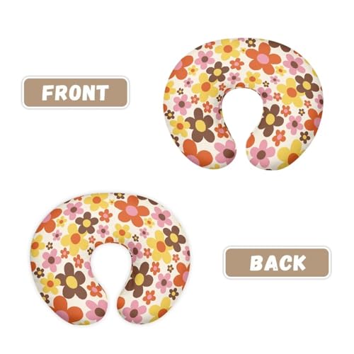 Image of Cute Flowers Pillow Cover for Infant Snug Stretchy Nursing Pillow Case for Bottle Feeding, Breathable Easy to Clean (22 inchx18 inchx6 inch)