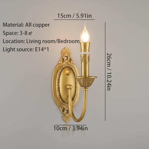 Aplique de pared vintage de latón para crear un dormitorio elegante 8