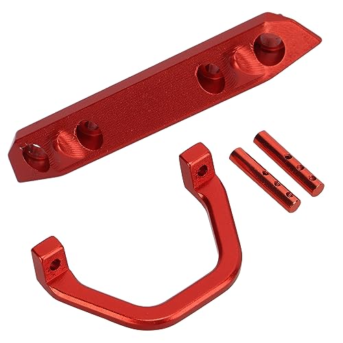 Acabado rojo R de alta resistencia para Axial SCX24 con este parachoques metálico 3