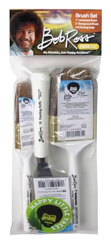 Bob Ross Brush Set No Mistakes Just Happy Accidents