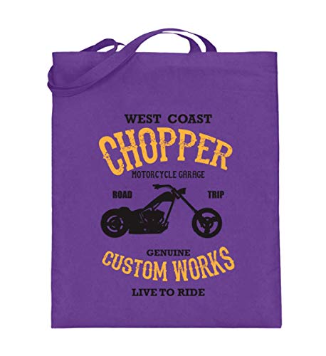 Sac en toile de jute West Coast Chopper violet : fini les cabas fragiles qui cassent