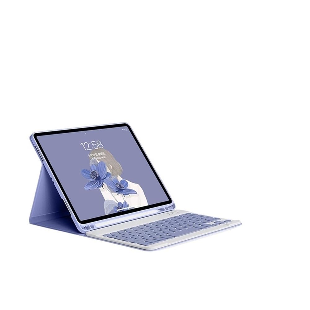 Teclado con funda para iPad Air 11 pulgadas M2 universal gris de 10.9 7