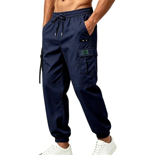 Pantalon cargo pour homme vêtement de trekking en polyester léger et imperméable