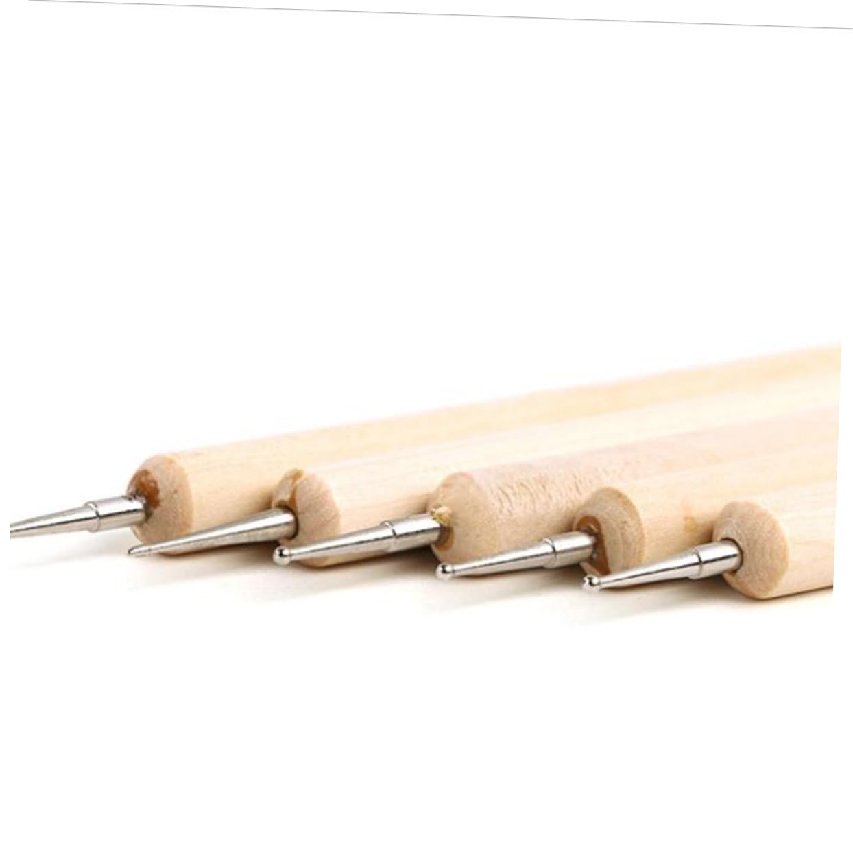 10pcs Wooden Nail Art Dotting Pen Dual-end Sculpture Pen for Nail Art Marbling Manicure Decorative Tools