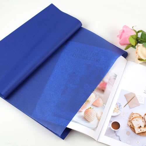 Phinus 140 Folhas de Papel de Seda Azul, 14 X 20