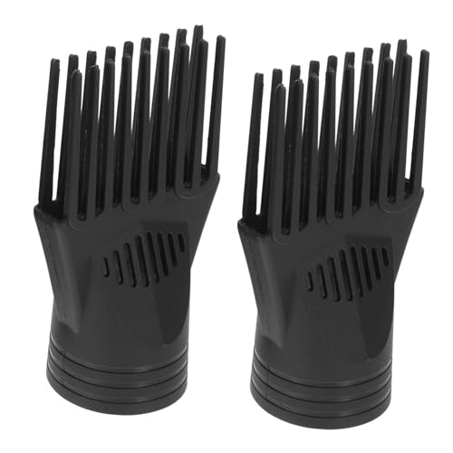 SOIMISS - SOIMISS 2pièces Embout De Sèche-cheveux Lot De Peigne Concentrateur Pour Coiffage Buse Noire Pour Lissage Et Démêlage Accessoire Pour Sèche-cheveux