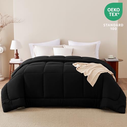 CozyLux King Size Duvet Insert, 300GSM Down Alternative Comforter, Black by CozyLux - Used condition - Image 3
