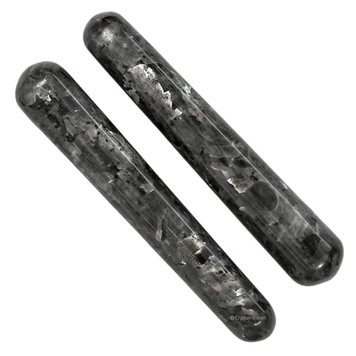 Image of Larvikite Crystal Wand - Smooth Crystal Wand for Energy Healing, Chakra Balancing, Meditation and Home Decor - Crystals and Healing Stones for Gift