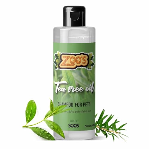 Image of Zoo's Pet Tea Tree Oil Dog Shampoo Fast Absorbing moisturize Skin - 1x (500ml / 16.9oz Bottle)