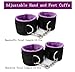 Sex Purples for Adults Couples Bed Restraints Kit for Couples Under King Bed Neck to Wrist Bondage Restraints Set Leg Spreader Bar Bed Straps for Adult Play Bondaged Rope Cord & Rope Bedroom Sweater