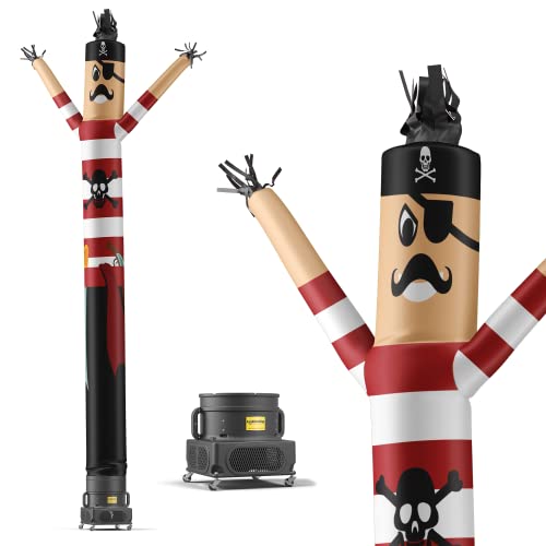 Lookourway Air Dancers Inflatable Tube Man Set - 20 Feet Tall Wacky Waving Inflatable Dancing Tube Guy With 1 Hp Blower - Character Themed - Pirate #TOP13