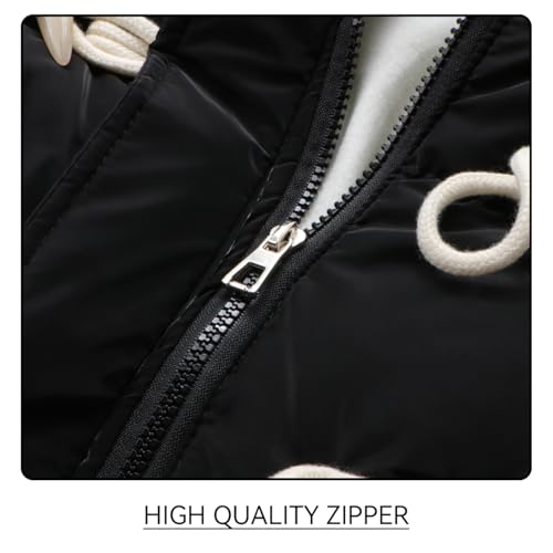 Winter Long Puffer Jacket for Girls 11-12 Windbreak Warm Hooded Coat Kid Clothes4