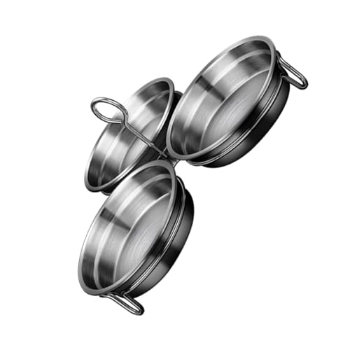 DECOMELODY Stainless Steel Egg Poacher Pan with Handle Heart-shaped Mold for Poached Eggs Non-stick Surface Easy Demould Safe Home Cooker for Breakfast and