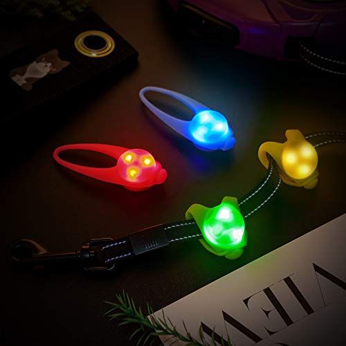 6 Pieces Pet Dog Cat Collar Lights Pet Tag Lights Dog Night Walking Safety Lights Waterproof Clip-On Pet Collar Lights For Making Your Small Medium Large Dogs Cats Visible, Colors In Random #TOP6