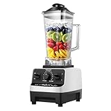 TechnoPure Professional/Commercial High Speed 25000 RPM Multifunctional, Bar Blender, Mixer Grinder, 2000W, 100% Copper Motor, Heavy Duty Mixer Blender with 2 Ltr BPA Free Unbreakable Jar (White)