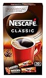 NESCAFÉ CLASSIC Getränkepulver-Sticks, löslicher Bohnenkaffee aus mitteldunkel gerösteten Kaffeebohnen, kräftiger Geschmack & intensives Aroma, koffeinhaltig, 1er Pack (10 Getränkepulver-Sticks á 2g)