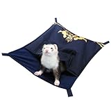 【レインボー】エンブレムポケット：ブルー/フェレット ハンモック 冬用 大きいサイズ