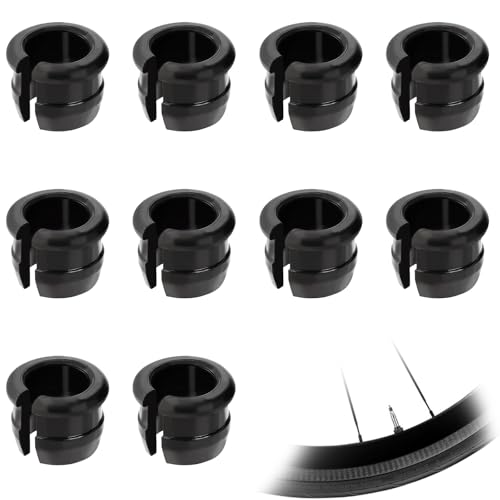 10 Pack Presta Rim Adapters, Wheels Manufacturing Presta Valve Saver, Bike Valve Stem Grommets, Presta Valve Adaptor, Convert Presta Valve Stem Grommet