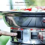 Charbon coréen BBQ Barbecue Petit Charbon BBQ 34.7cm Acier inoxydable portable BBQ Tableau Barbecue Kbbq BBQ pour le camping en plein air
