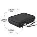 Khanka Hard Travel Case Replacement for WD 250GB 500GB 1TB 2TB My Passport Wireless SSD Portable External Drive (Inside White)