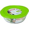 Pyrex Cook and Store 4 in 1 Round Dish 20 cm With Lid,Green,1 Litre ...