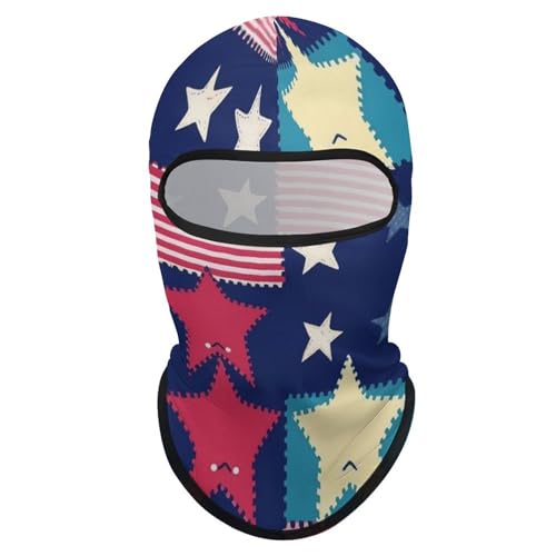 Balaclava con Estampado de Estrellas para Hombres y Mujeres, Máscara Facial Transpirable para Protección Solar, Cubre Cabeza Completa para Senderismo, Ciclismo, Correr, Conducción miniatura 7