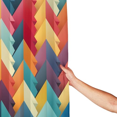 Rideau de douche en polyester BONDIJ au design géométrique pour décoration moderne - 3