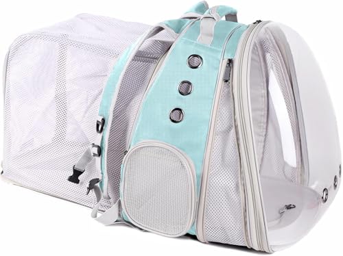 Dual expansion pet backpack carrier for cats & small dogs (up to 20 lbs)