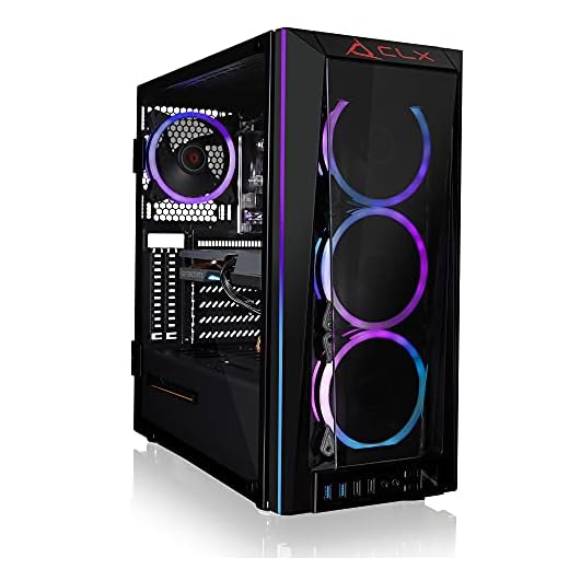 CLX Set Gaming Desktop - Liquid Cooled Intel Core i7 11700KF 3.6GHz 8-Core Processor, 32GB DDR4 Memory, GeForce RTX 3060 12GB GDDR6 Graphics, 500GB SSD, 4TB HDD, WiFi, Windows 11 Home 64-bit, Black