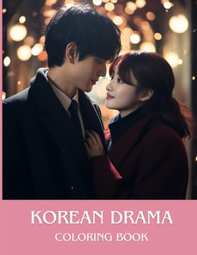 Korean Drama Romantic Comedy Coloring Book Featuring 25 Designs F...