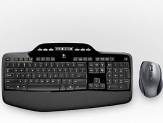 Logitech Wireless Desktop MK710 Keyboard & Pointing Device Kit - USB Wireless Keyboard - USB Wireless Mouse