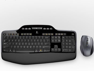 Logitech Wireless Desktop MK710 Keyboard & Pointing Device Kit - USB Wireless Keyboard - USB Wireless Mouse