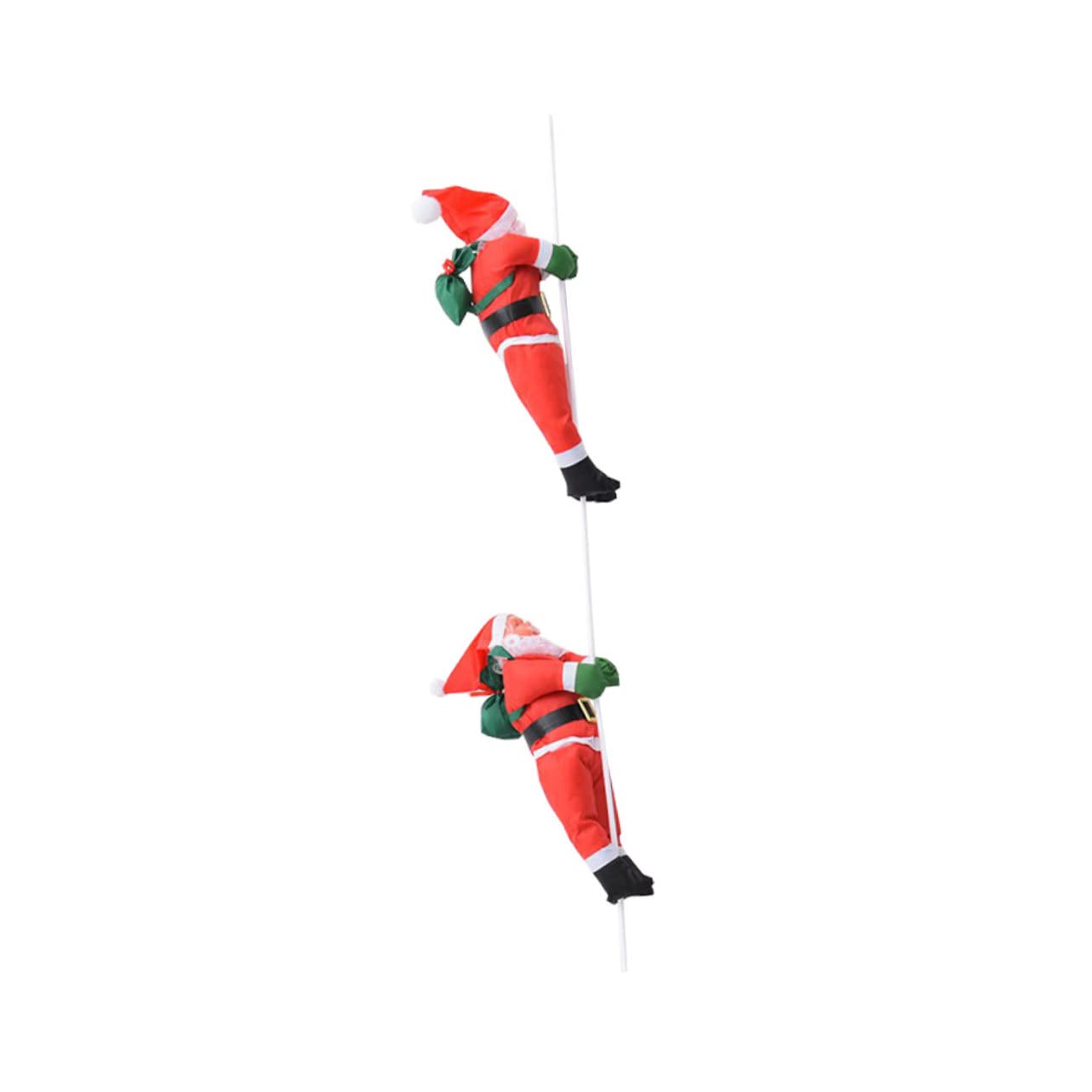 IMIKEYA 2 Stück 2 Weihnachtsanhänger Plüschpuppe Fenster hängende Weihnachtsmannpuppe Weihnachten weihnachtsbaumdeko weihnachtsbäume geschmückt Weihnachtsdekorationen Christbaumschmuck rot