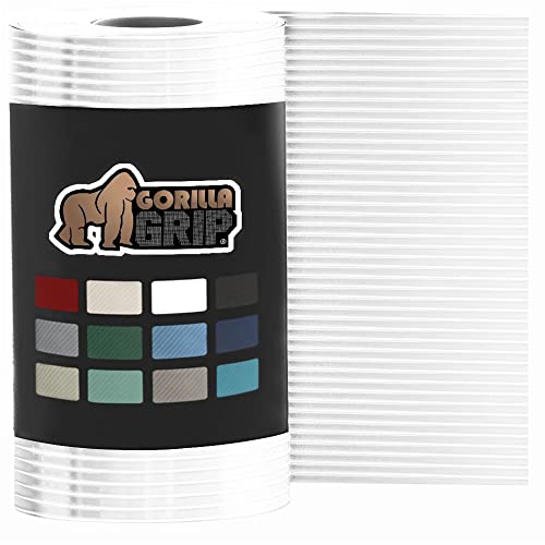 Gorilla Grip Non Adhesive, Waterproof, Durable Ribbed Drawer Liner, Easy To Trim, Reusable, Strong Grip Liners For Drawers, Kitchen Cabinets, Desk Storage, Shelf Organization, 12X20, Clear #TOP30