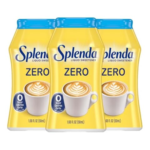SPLENDA LIQUID Zero Calorie Sweetener drops, 1.68 Ounce Bottle (Pack of 3) Cover