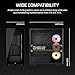 CORSAIR 3500X LX RGB Link Panoramic Mid-Tower PC Case – 3X Pre-Installed Fans, High Airflow, Spacious Interior, GPU Anti-Sag, Reverse Connection Motherboard Compatible – Black