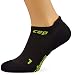 CEP WP56LC3 Ultralight no-show Socks, Black/Green, Size IV