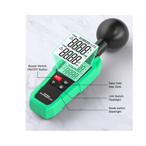Compteur de champ électromagnétique Fy8812 triaxial avec grand écran LCD pour mesures fiables - 5