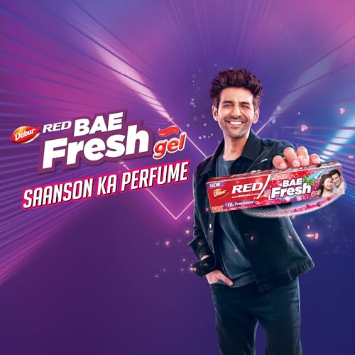 Dabur Red Bae Fresh Gel-150 gm | Be BAE Ready with 12hr Freshness; 5 Freshness Activs - Wintergreen Oil, Peppermint Oil, Clove Oil, Takkola Oil & Tumubru