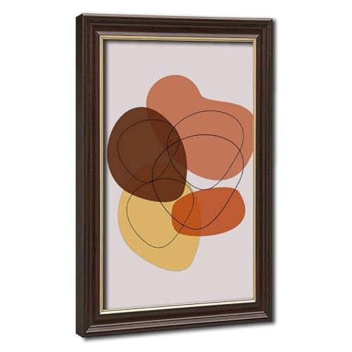 Poster abstrait médiéval bohème coloré sur toile pour salon
